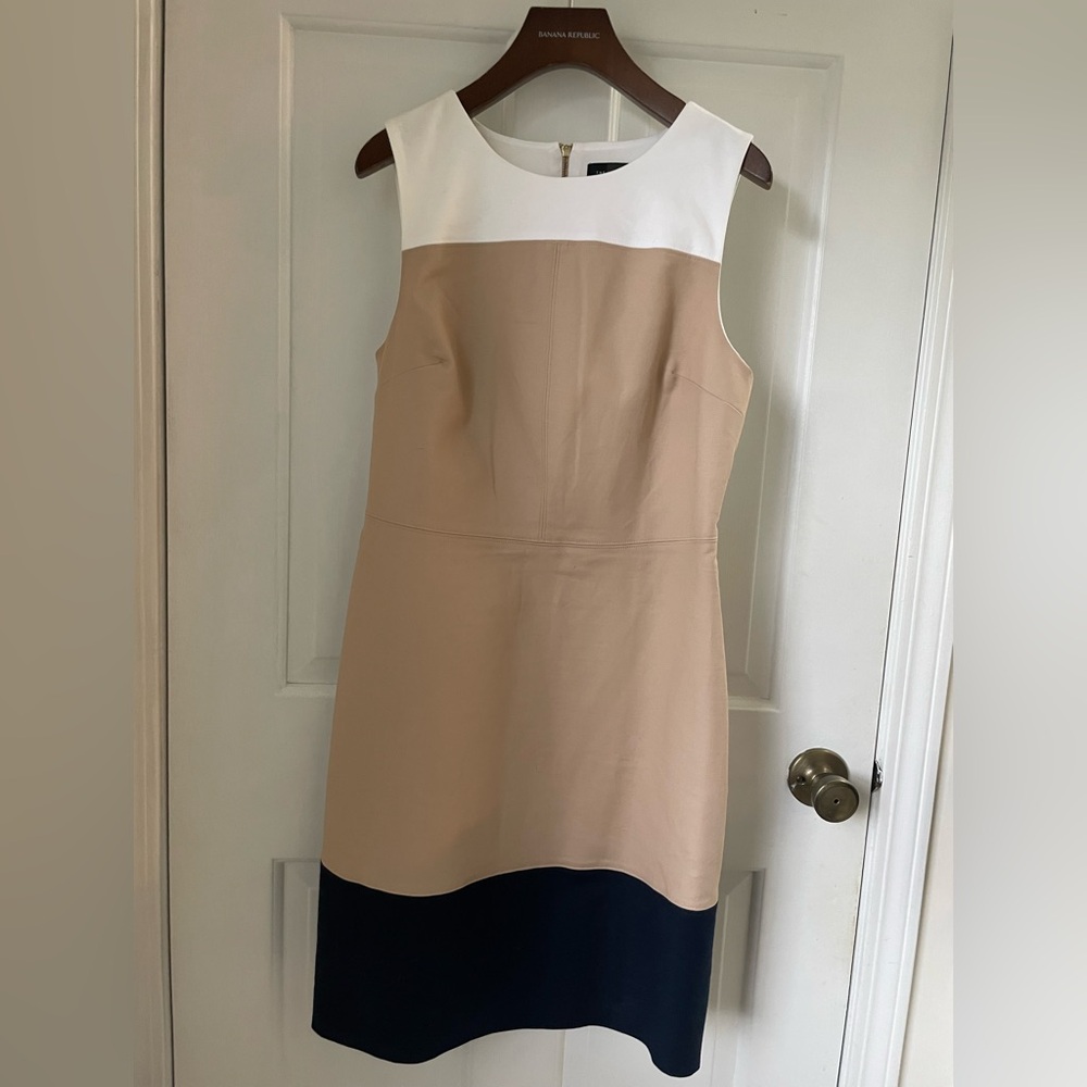 The Limited Color Block Sleeveless Sheath Dress, Size 4